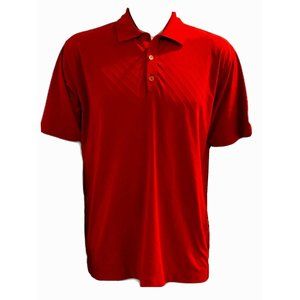 Nike Golf Dri-fit Polo Short Sleeve Red Size Medium Diagonal Shirt 402310-648